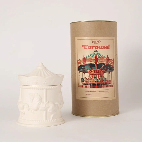 

TA&KO HOME Ароматическая свеча "Карусель" Розовый перец и бергамот 150, Ароматическая свеча "Карусель" Розовый перец и бергамот