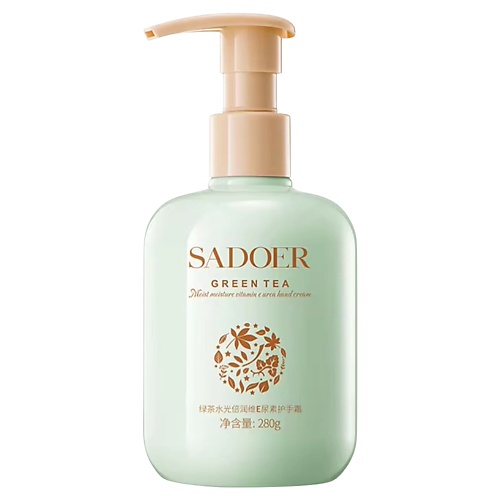 

SADOER Крем для рук Green Tea увлажняющий с витамином Е и мочевиной 280, Крем для рук Green Tea увлажняющий с витамином Е и мочевиной