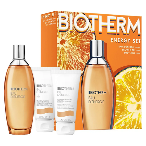

BIOTHERM Парфюмерный набор Eau d'Energie: Туалетная вода + гель для душа + молочко для тела, Парфюмерный набор Eau d'Energie: Туалетная вода + гель для душа + молочко для тела