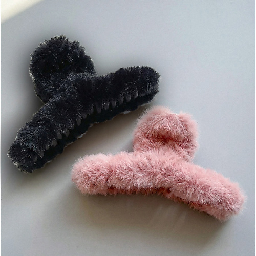 

ZIKOLKI STORE Заколка для волос пушистый меховой подарочный набор крабов, Заколка для волос пушистый меховой подарочный набор крабов