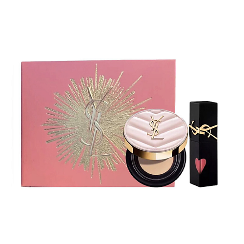 

YVES SAINT LAURENT Кушон Touche Eclat + Жидкая помада The Inks Blurring, Кушон Touche Eclat + Жидкая помада The Inks Blurring