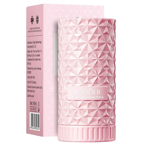 

SADOER Дезодорант роликовый женский с ароматом медового персика 40, Дезодорант роликовый женский с ароматом медового персика