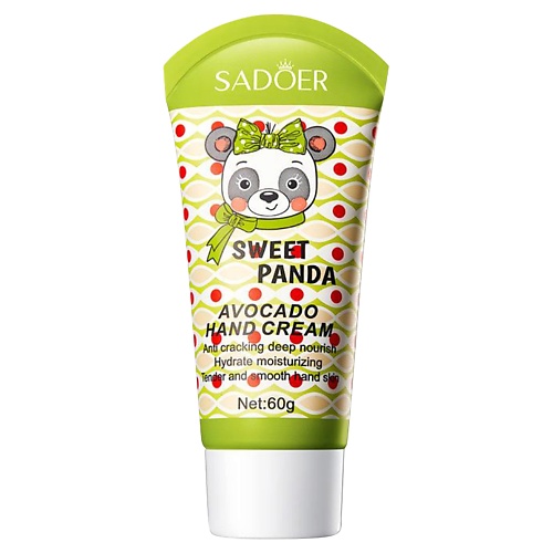 

SADOER Крем для рук Sweet Panda смягчающий с авокадо и маслом ши 60, Крем для рук Sweet Panda смягчающий с авокадо и маслом ши