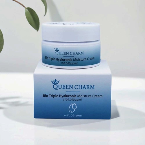 

QUEEN CHARM Крем для лица увлажняющий с биокомплексом гиалуроновой кислоты 10% 30, Крем для лица увлажняющий с биокомплексом гиалуроновой кислоты 10%