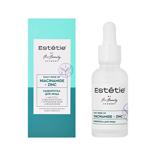 

ESTETIE Сыворотка для лица BY BIO BEAUTY Niacinamide + Zinc; 30, Сыворотка для лица BY BIO BEAUTY Niacinamide + Zinc;