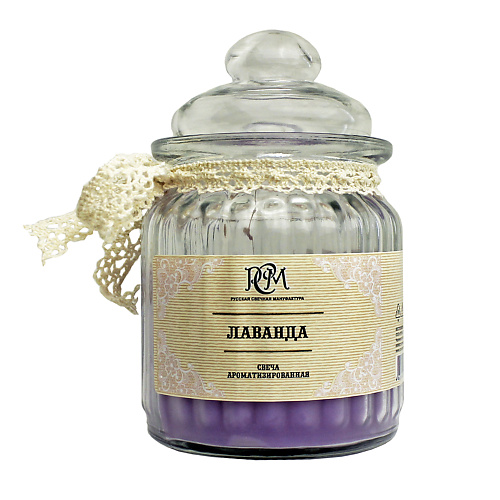

РУССКАЯ СВЕЧНАЯ МАНУФАКТУРА Свеча в банке ЛАВАНДА, Свеча в банке ЛАВАНДА