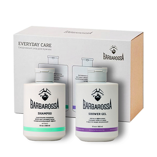 

BARBAROSSA Мужской набор для душа: Гель и Шампунь, Мужской набор для душа: Гель и Шампунь