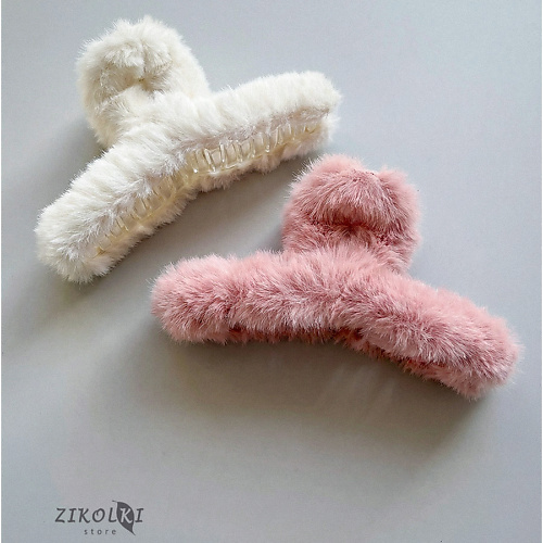 

ZIKOLKI STORE Заколка крабик аксессуар для волос пушистый меховой подарочный набор крабов, Заколка крабик аксессуар для волос пушистый меховой подарочный набор крабов