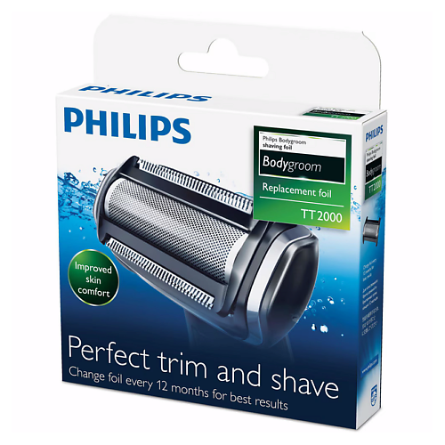 

PHILIPS Сменная головка TT2000/51 для бритв BodyGroom серий 3000, 5000 и 7000, Сменная головка TT2000/51 для бритв BodyGroom серий 3000, 5000 и 7000