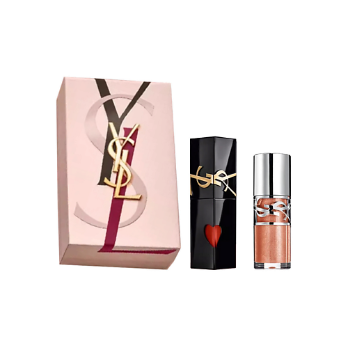 

YVES SAINT LAURENT Помада The Inks Vinyl Cream + Блеск Loveshine Plumping Lip Gloss, Помада The Inks Vinyl Cream + Блеск Loveshine Plumping Lip Gloss