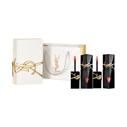 

YVES SAINT LAURENT Набор из двух глянцевых помад YSL The Inks Vinyl Cream Liquid Lipstick, Набор из двух глянцевых помад YSL The Inks Vinyl Cream Liquid Lipstick