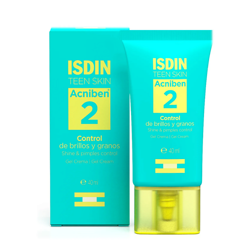 

ISDIN Крем-гель для проблемной кожи Acniben Shine & Pimples Control 40, Крем-гель для проблемной кожи Acniben Shine & Pimples Control