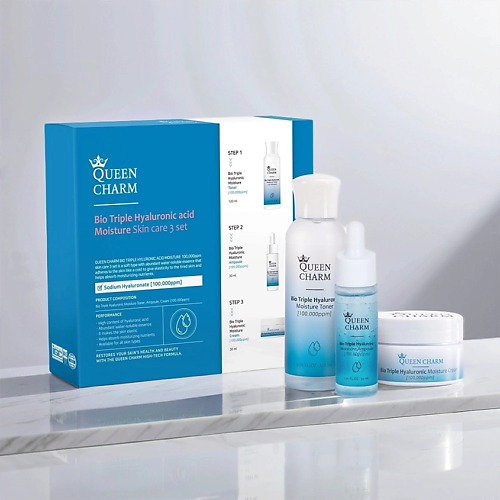 

QUEEN CHARM Набор увлажняющих средств для лица, Набор увлажняющих средств для лица