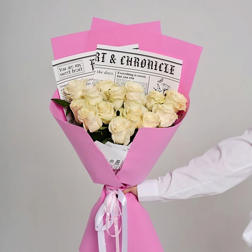 

FLOWER DANCE Белые розы 15 шт, Белые розы 15 шт