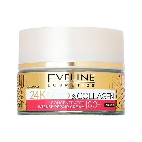 

EVELINE Крем для лица 24K GOLD & KOLAGEN с коллагеном 60+ 50, Крем для лица 24K GOLD & KOLAGEN с коллагеном 60+