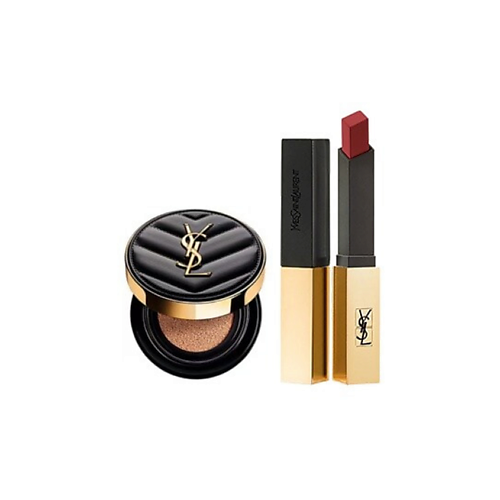 

YVES SAINT LAURENT Набор для макияжа: Мини-кушон Le Cushion Encre de Peau + Помада, Набор для макияжа: Мини-кушон Le Cushion Encre de Peau + Помада