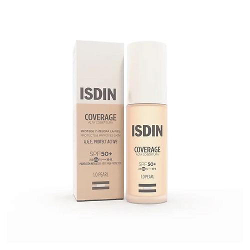 

ISDIN Тональный крем с высокой степенью защиты Coverage SPF50+, Тональный крем с высокой степенью защиты Coverage SPF50+