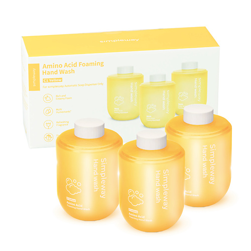 

SIMPLEWAY Сменное жидкое мыло для сенсорного дозатора Спелая дыня 900, Сменное жидкое мыло для сенсорного дозатора Спелая дыня