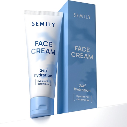 

SEMILY Крем для лица увлажняющий с церамидами, скваленом и гиалуроновой кислотой 50, Крем для лица увлажняющий с церамидами, скваленом и гиалуроновой кислотой