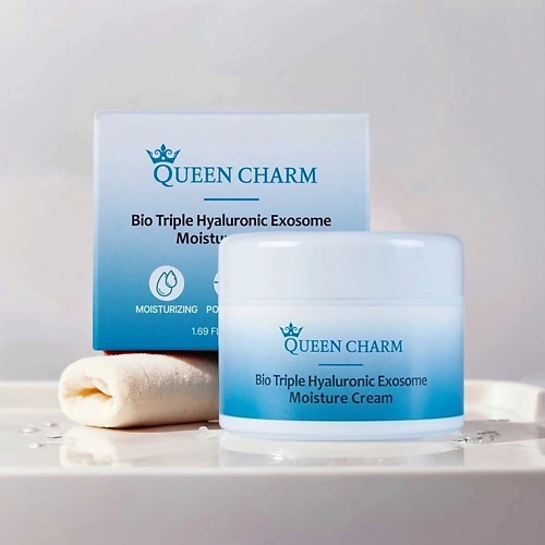 

QUEEN CHARM Крем для лица с экзосомами гиалуроновой кислоты Bio Triple HYLURONIC EXOSOME 50, Крем для лица с экзосомами гиалуроновой кислоты Bio Triple HYLURONIC EXOSOME