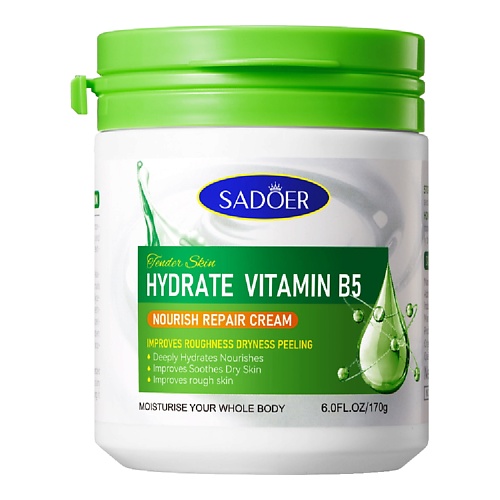 

SADOER Крем для лица увлажняющий с витамином В5 170, Крем для лица увлажняющий с витамином В5