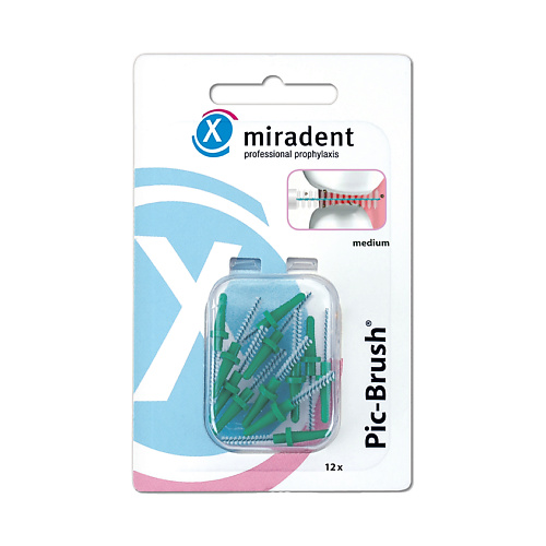 

MIRADENT Запасные межзубные ершики Pic-Brush® для чистки зубов и брекетов, Запасные межзубные ершики Pic-Brush® для чистки зубов и брекетов