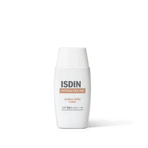

ISDIN Солнцезащитный тонирующий флюид FotoUltra Active Unify Color SPF 50+ 50, Солнцезащитный тонирующий флюид FotoUltra Active Unify Color SPF 50+