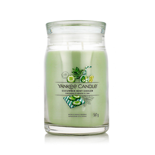 

YANKEE CANDLE Ароматизированная свеча Cucumber Mint Cooler 567, Ароматизированная свеча Cucumber Mint Cooler