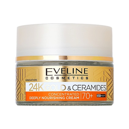 

EVELINE Крем для лица 24K GOLD & CERAMIDY с керамидами 70+ 50, Крем для лица 24K GOLD & CERAMIDY с керамидами 70+