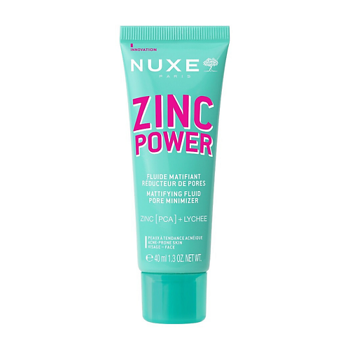

NUXE Матирующий флюид для лица Zinc Power Mattifying Fluid Pore Minimizer 40, Матирующий флюид для лица Zinc Power Mattifying Fluid Pore Minimizer