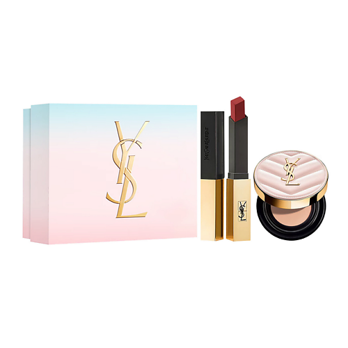 

YVES SAINT LAURENT Кушон Touche Eclat Glow-Pact + Помада Rouge Pur Couture The Slim, Кушон Touche Eclat Glow-Pact + Помада Rouge Pur Couture The Slim