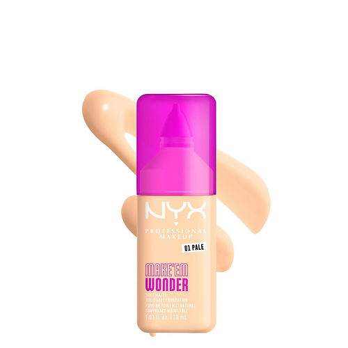 

NYX Professional Makeup NYX PROFESSIONAL MAKEUP Тональная основа Make 'EM Wonder, NYX PROFESSIONAL MAKEUP Тональная основа Make 'EM Wonder