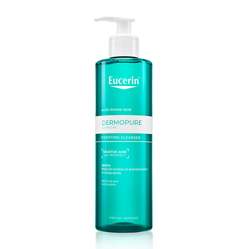 Гель для умывания EUCERIN Очищающий гель для проблемной кожи DermoPure