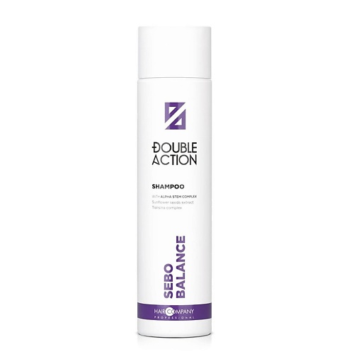 

HAIR COMPANY Шампунь регулирующий работу сальных желез "SEBO BALANCE SHAMPOO" DOUBLE ACTION 250, Шампунь регулирующий работу сальных желез "SEBO BALANCE SHAMPOO" DOUBLE ACTION