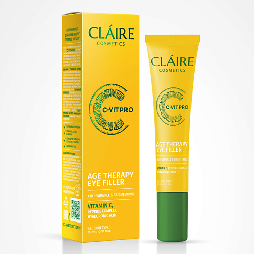 

CLAIRE BY DILIS Крем-филлер для кожи вокруг глаз AGE THERAPY C-VIT PRO 15, Крем-филлер для кожи вокруг глаз AGE THERAPY C-VIT PRO