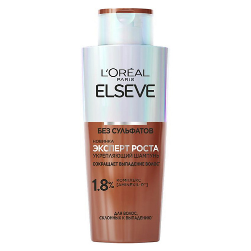 

ELSEVE Укрепляющий шампунь для волос "Эксперт Роста" 200, Укрепляющий шампунь для волос "Эксперт Роста"