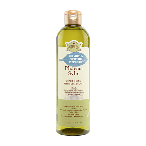 

GREEN PHARMA Шампунь от перхоти для частого применения Фармасилик 500, Шампунь от перхоти для частого применения Фармасилик