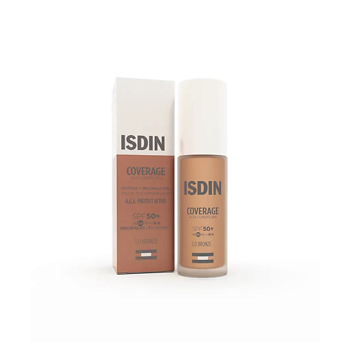 

ISDIN Тональный крем с высокой степенью защиты Coverage SPF50+, Тональный крем с высокой степенью защиты Coverage SPF50+