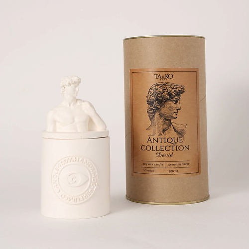 

TA&KO HOME TAKO HOME Ароматическая свеча "Давид" Кашемировое дерево 180, TAKO HOME Ароматическая свеча "Давид" Кашемировое дерево