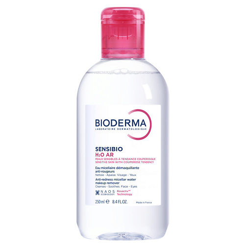 Мицеллярная вода BIODERMA Мицеллярная вода для очищения чувствительной кожи лица с покраснениями Sensibio H2O AR