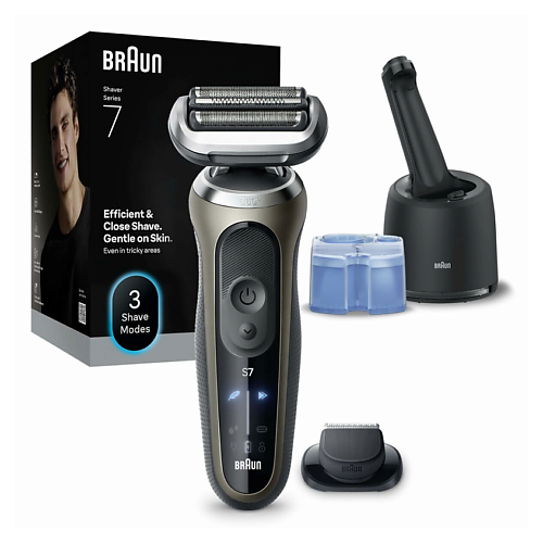 

BRAUN Электробритва Series 72-C7200cc Gold Wet&Dry 360°, Электробритва Series 72-C7200cc Gold Wet&Dry 360°