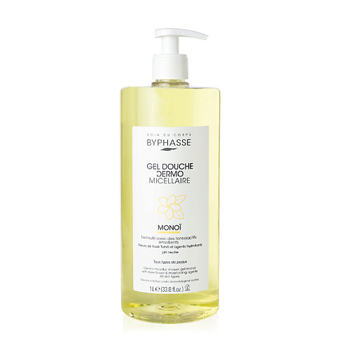 

BYPHASSE Мицеллярный гель для душа Fleur de Tiare 1000, Мицеллярный гель для душа Fleur de Tiare