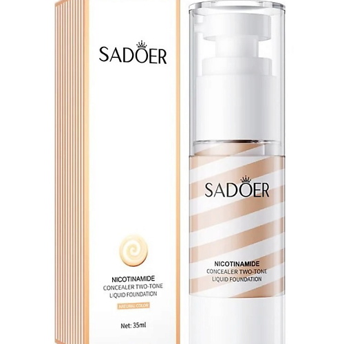 

SADOER Тональная основа консилер двухцветная с ниацинамидом Натуральный, Тональная основа консилер двухцветная с ниацинамидом Натуральный