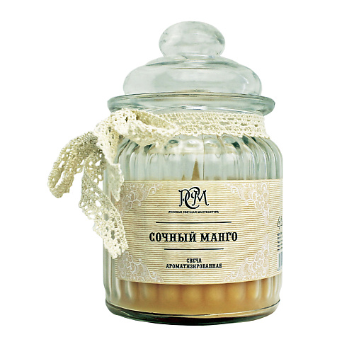 

РУССКАЯ СВЕЧНАЯ МАНУФАКТУРА Свеча в банке СОЧНЫЙ МАНГО, Свеча в банке СОЧНЫЙ МАНГО