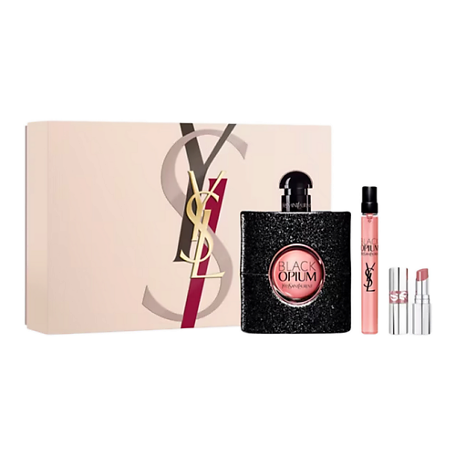

YVES SAINT LAURENT Набор Black Opium: Парфюмерная вода + Миниатюра + Помада Loveshine, Набор Black Opium: Парфюмерная вода + Миниатюра + Помада Loveshine