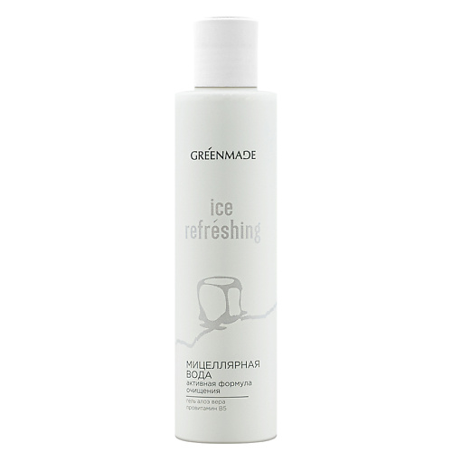 Мицеллярная вода GREENMADE Мицеллярная вода ICE REFRESHING с гелем алоэ вера и провитамином В5