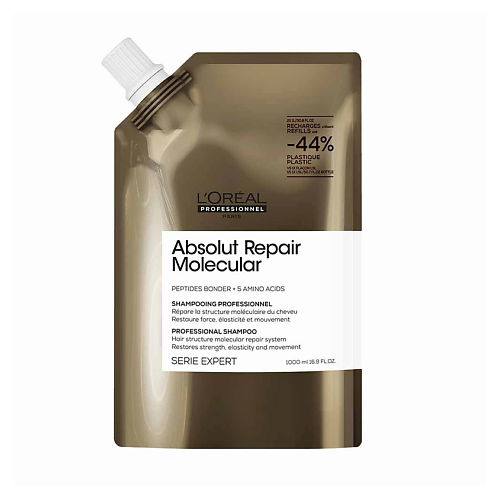 

L'OREAL PROFESSIONNEL Сменный блок шампуня Absolut Repair Molecular Shampoo Refill 1000, Сменный блок шампуня Absolut Repair Molecular Shampoo Refill