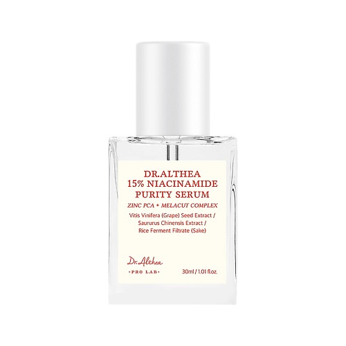 

DR.ALTHEA Сыворотка для лица NIACINAMIDE PURITY 15% с ниацинамидом и цинком 30, Сыворотка для лица NIACINAMIDE PURITY 15% с ниацинамидом и цинком