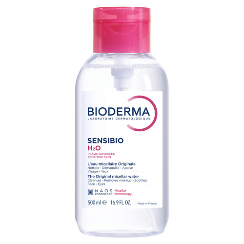 

BIODERMA Мицеллярная вода для очищения нормальной и чувствительной кожи лица Sensibio H2O (помпа) 500, Мицеллярная вода для очищения нормальной и чувствительной кожи лица Sensibio H2O (помпа)