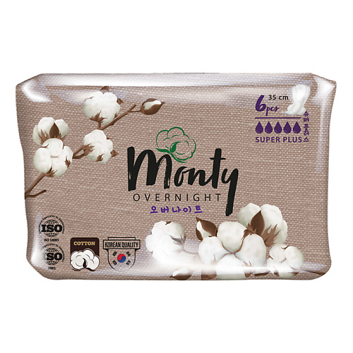 

MONTY Женские гигиенические прокладки ULTRA SOFT OVERNIGHT, Женские гигиенические прокладки ULTRA SOFT OVERNIGHT